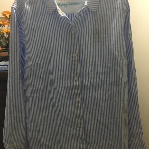 Tommy Bahama Crystalline Waters Linen Shirt - Picture 10 of 10